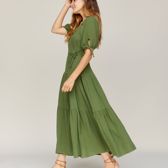 Christy Dawn The August Dress in Forest Gauze, Size S - Picture 2 of 7